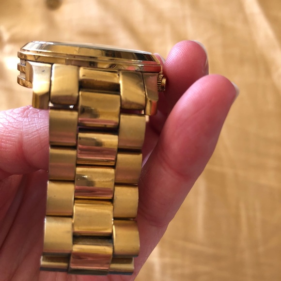 Michael Kors gold watch oversized